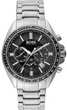 Hugo Boss 1513080 Driver Chronograph Men's Watch – Black Dial & Silver Steel Bracelet
