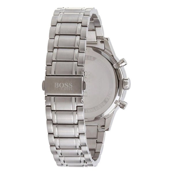 Hugo Boss Aeroliner Blue Dial Silver Steel Strap Watch for Men - 1513183