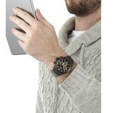 Hugo Boss Ikon Black Dial Black Steel Strap Watch for Men - 1513278