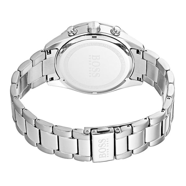 Hugo Boss Talent Blue Dial Silver Steel Strap Watch for Men - 1513582