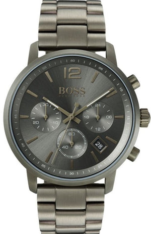 Hugo Boss Attitude Green Dial Green Steel Strap Watch for Men - 1513610