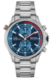 Hugo Boss 1513823 Globetrotter Men's Watch – Blue Dial & Silver Steel Bracelet