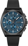 Hugo Boss 1513883 Grandmaster Quartz Men's Watch – Blue Dial & Black Leather Strap