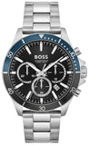 Hugo Boss 1514101 Troper Chronograph Men's Watch – Black Dial & Silver Steel Bracelet