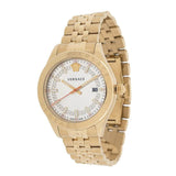 Versace Hellenyium Analog White Dial Gold Steel Strap Watch for Men - VEVK00720