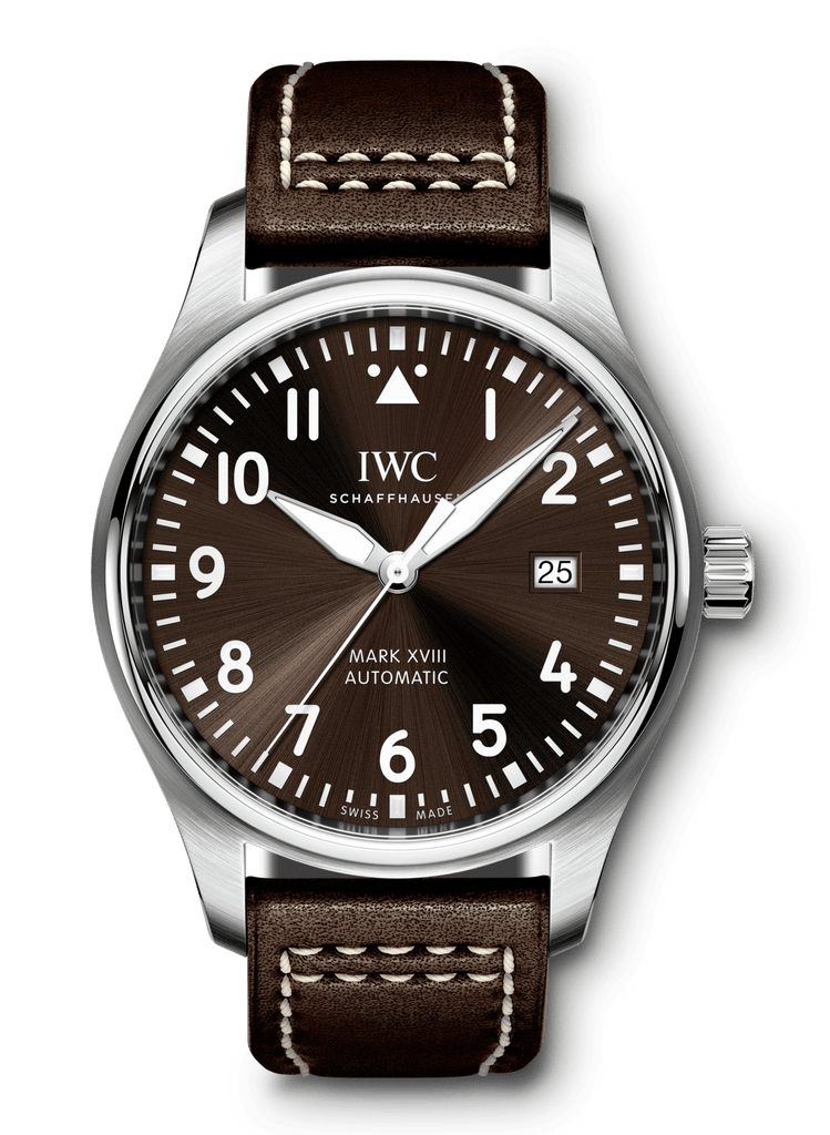 IWC Pilot's Watch Mark XVII Edition "Antoine De Saint Exupery" Brown Dial Brown Leather Strap Watch for Men - IW327003