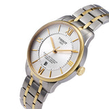 Tissot Chemin Des Tourelles Powermatic 80 Cosc Silver Dial Two Tone Steel Strap Watch For Men - T099.408.22.038.00