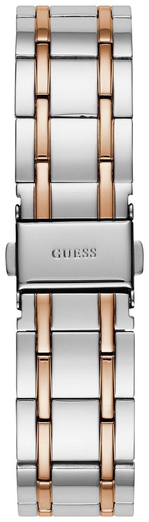 Guess Montauk Silver Dial Two Tone Steel Strap Watch For Women - W0933L6