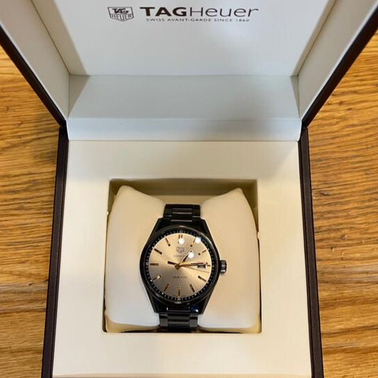 Tag Heuer Carrera Special Edition 39mm Black Dial Black Steel Strap Watch for Women - WAR1113.BA0602