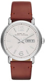 Marc Jacobs MBM5080 Fergus Men's Watch – White Dial & Brown Leather Strap
