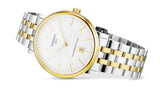 Tissot Carson Premium Powermatic 80 White Dial Two Tone Steel Strap Watch For Men - T122.407.22.031.00