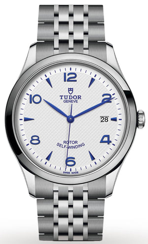 Tudor 1926 Automatic White Dial Silver Steel Strap Watch for Men - M91650-0005