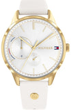 Tommy Hilfiger 1782018 Brooklyn Quartz Women's Watch – White Dial & White Leather Strap