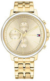 Tommy Hilfiger 1782189 Madison Quartz Women's Watch – Gold Dial & Gold Steel Strap