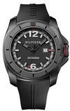 Tommy Hilfiger 1791114 Windsurf Quartz Men's Watch – Black Dial & Black Rubber Strap
