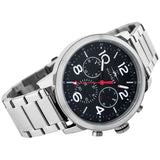 Tommy Hilfiger Jake Chronograph Black Dial Silver Steel Strap Watch for Men - 1791234
