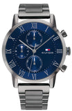 Tommy Hilfiger 1791456 Kane Quartz Men's Watch – Blue Dial & Black Steel Bracelet