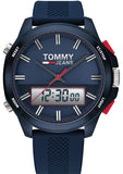 Tommy Hilfiger 1791761 Digital Analog Men's Watch – Blue Dial & Blue Rubber Strap