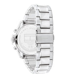 Tommy Hilfiger Jordan Chronograph Blue Dial Silver Steel Strap Watch For Men - 1792094