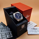 Tissot PRX Powermatic 80 Blue Dial Blue Leather Strap Watch for Men - T137.407.16.041.00