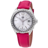 Tag Heuer Formula 1 Quartz Mother of Pearl Dial Pink Leather Strap Watch for Women - WBJ131A.FC8252