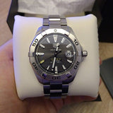 Tag Heuer Aquaracer Calibre 5 Men's Watch WBD2113.BA0928 – Grey Dial with Silver Steel Strap