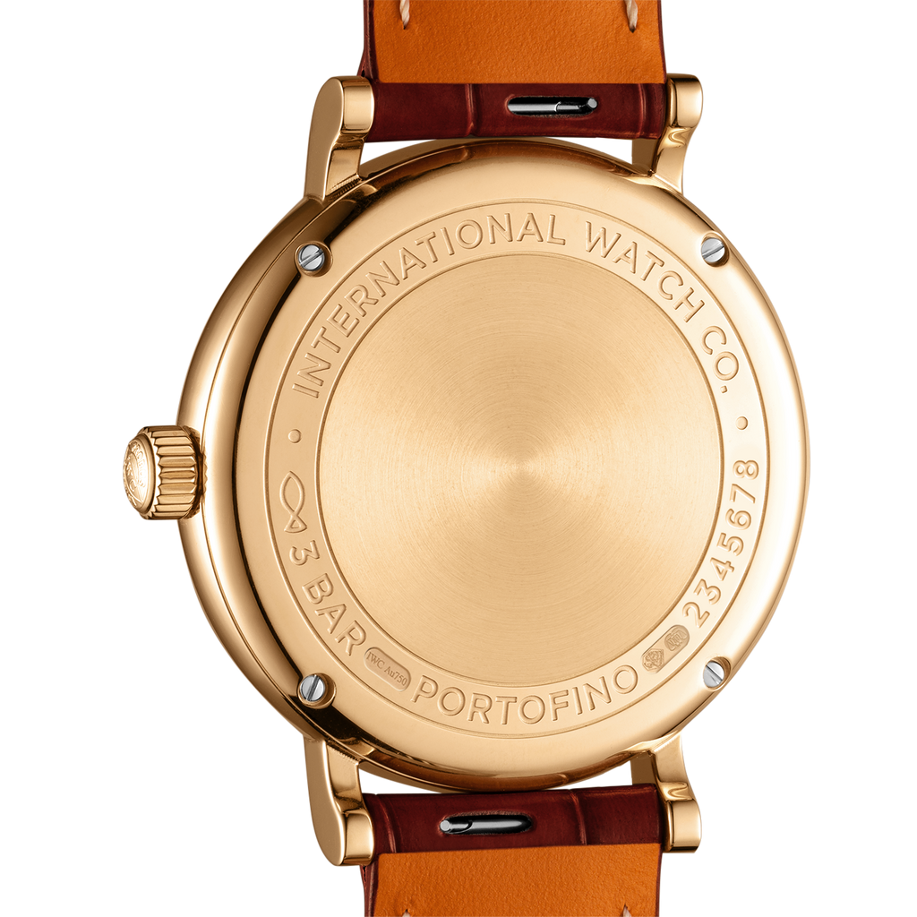 IWC Portofino Automatic Diamonds Silver Dial Red Leather Strap Watch for Women - IW357408