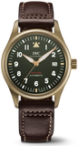 IWC IW326802 Pilot's Watch Automatic Spitfire Men's Watch – Green Dial & Brown Leather Strap