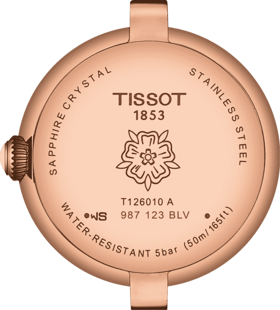 Tissot Bellissima Small Lady White Dial Brown Leather Strap Watch For Women - T126.010.36.013.00