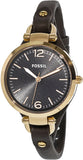 Fossil Georgia Smoke Grey Dial Grey Leather Strap Watch for Women - ES3077