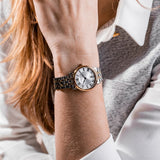 Tissot T Classic Carson Lady Premium Silver Dial Two Tone Steel Strap Watch For Women - T122.210.22.033.00