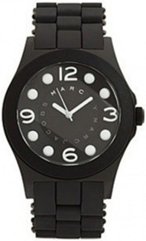 Marc Jacobs Pelly Black Dial Black Silicone Strap Watch for Women - MBM2507