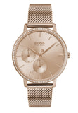 Hugo Boss 1502519 Infinity Women's Watch – Carnation Gold Dial & Gold Mesh Bracelet