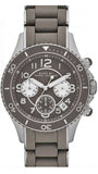 Marc Jacobs Rock Chronograph Grey Dial Grey Silicone Strap Watch for Women - MBM2595