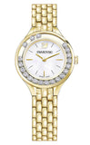 Swarovski 5242895 Lovely Crystals Women's Watch – White Dial & Gold-Tone Steel Strap