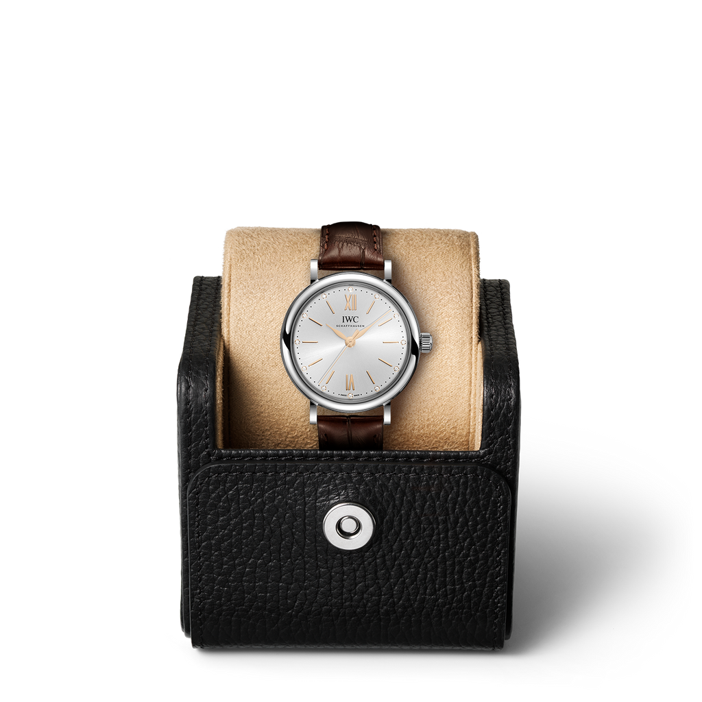 IWC Portofino Automatic Silver Dial Brown Leather Strap Watch for Women - IW357403