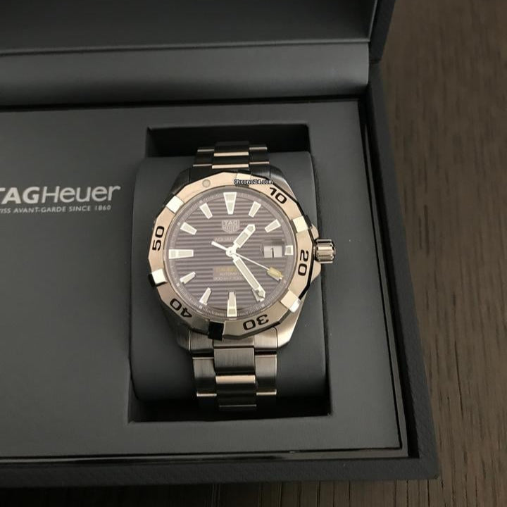 Tag Heuer Aquaracer Calibre 5 Men's Watch WBD2113.BA0928 – Grey Dial with Silver Steel Strap