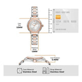 Emporio Armani Mia Three-Hand Analog Crystal Silver Dial Two Tone Steel Strap Watch For Women - AR11643