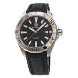 Tag Heuer Aquaracer Quartz Black Dial Black Rubber Strap Watch for Men -  WBD1110.FT8021