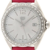 Tag Heuer Formula 1 Quartz Mother of Pearl Dial Pink Leather Strap Watch for Women - WBJ131A.FC8252