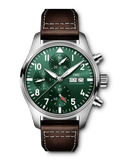 IWC IW377726 Pilot's Watch Chronograph Edition Racing Green 43mm Men's Watch – Green Dial & Brown Leather Strap