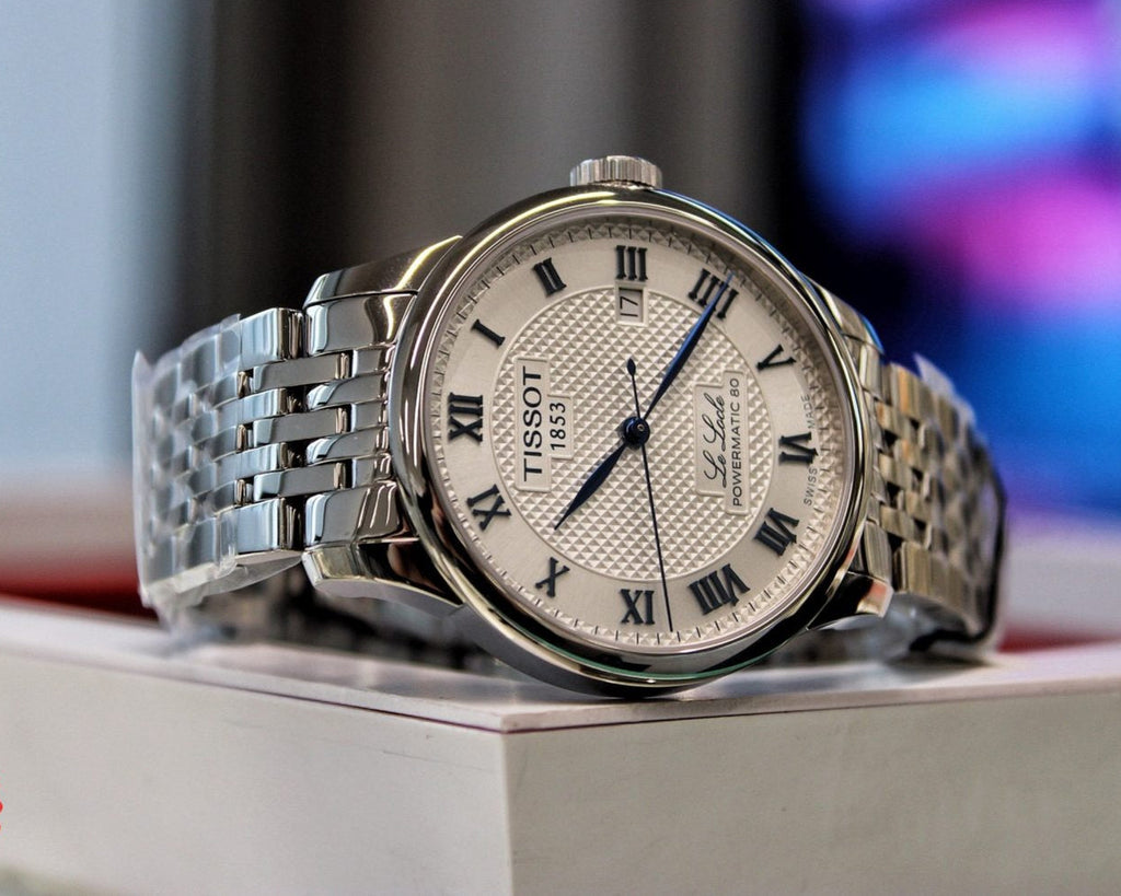 Tissot T006.407.11.033.03 Le Locle Powermatic 80 Men's Watch – Silver Dial & Silver Steel Strap