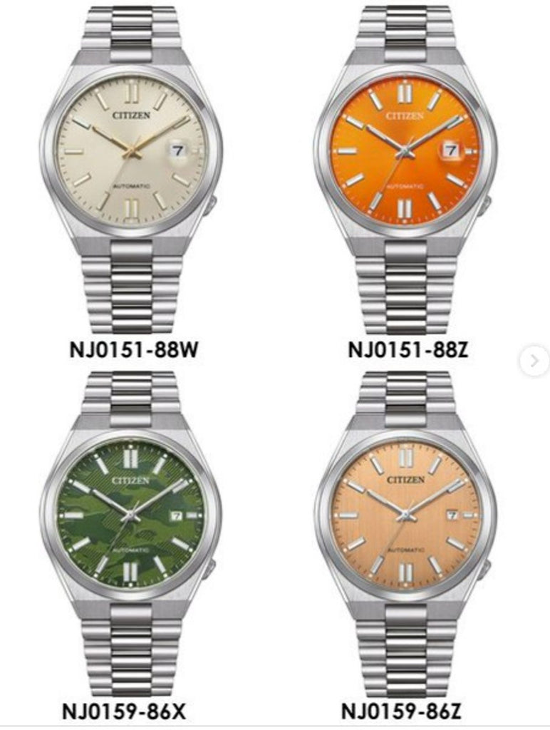 Citizen Tsuyosa NJ0159-86Z Men's Automatic Watch – Salmon Orange Dial with Silver Steel Strap