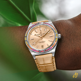 Breitling Chronomat Automatic 36 South Sea Brown Dial Brown Leather Strap Watch for Women - A10380611A1P1