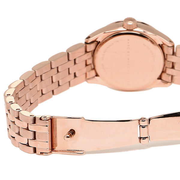 Marc Jacobs Peeker Rose Gold Dial Rose Gold Steel Strap Watch for Women - MBM3374