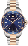 Movado 2600149 Series 800 Quartz Men's Watch – Blue Dial & Two-Tone Steel Strap