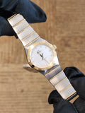 Omega Constellation Manhattan Mother of Pearl Dial Two Tone Steel Strap Watch for Women - 131.20.28.60.55.002