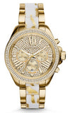 Michael Kors MK6157 Wren Diamonds Women's Watch – Gold Dial & Two-Tone Steel Bracelet