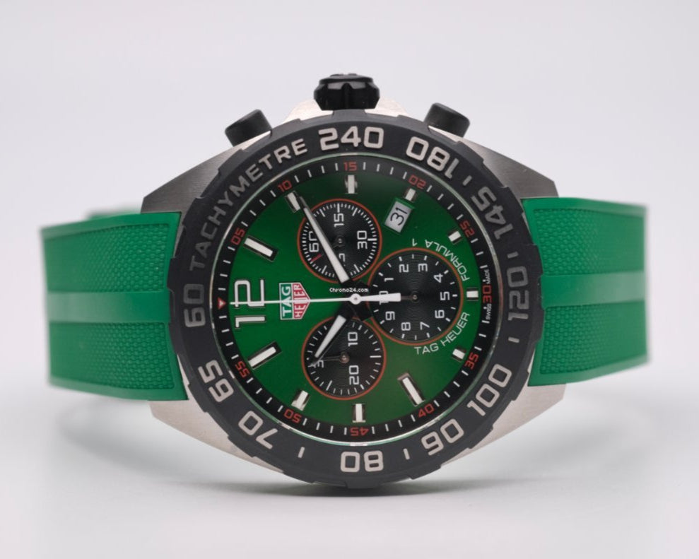 Tag Heuer Formula 1 Green Dial Watch for Men - CAZ101AP.FT8056