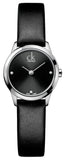 Calvin Klein K3M231CS Minimal Quartz Women's Watch – Black Dial & Black Leather Strap